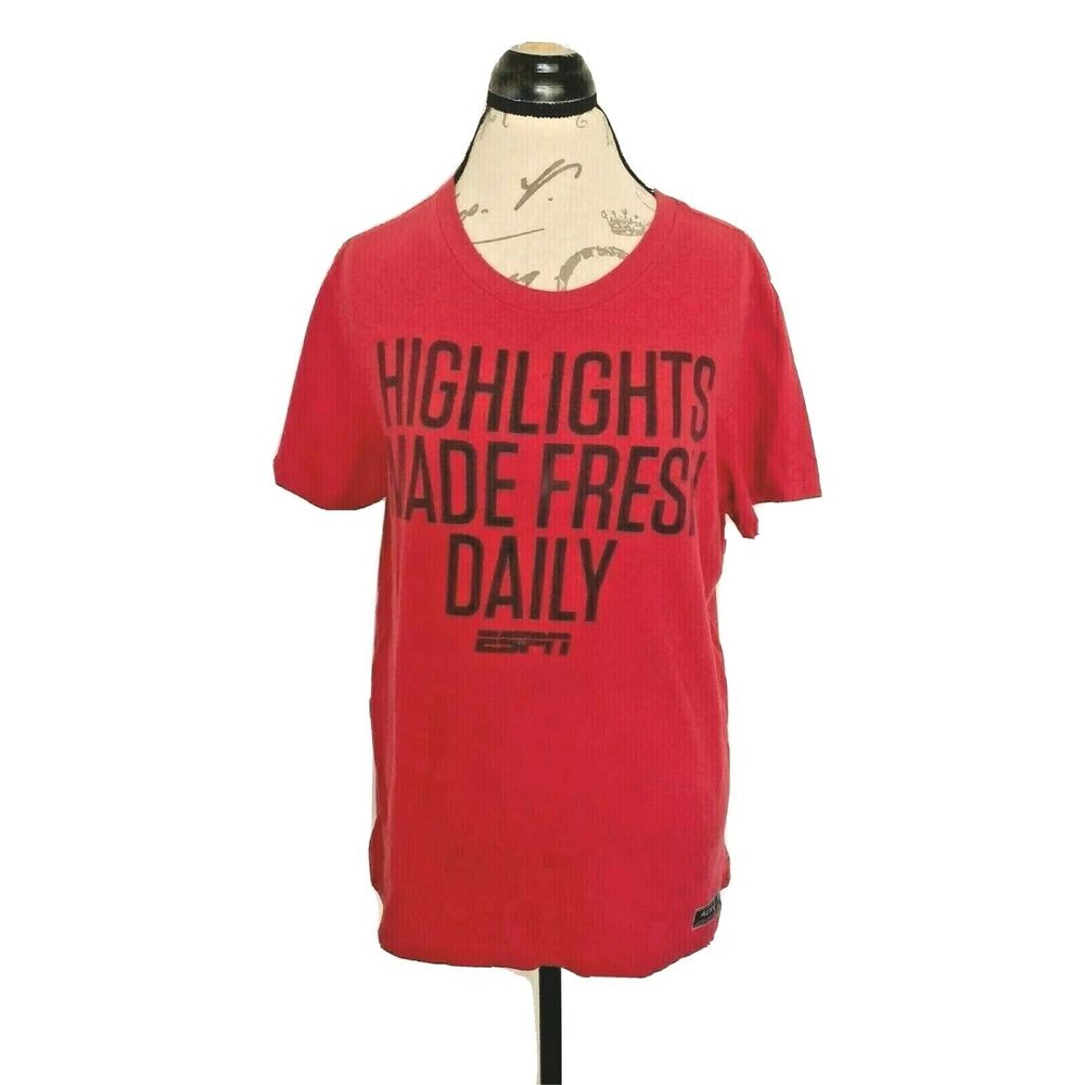 Vintage Aeropostale Mens T Shirt Tee Red Medium Short Sleeve Logo Graphic 1987